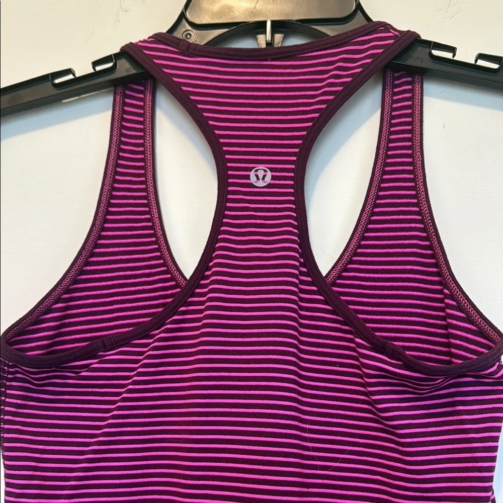 Lululemon Striped Purple Women's Tank Top